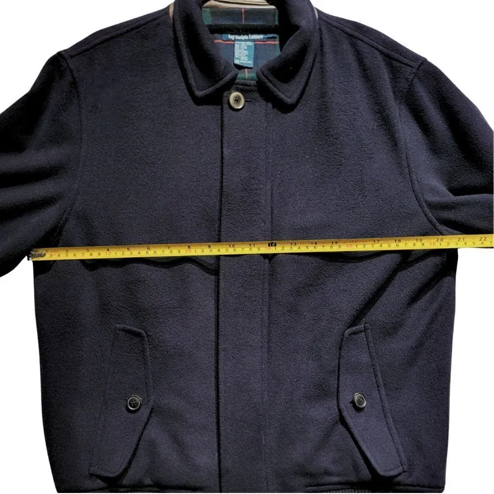 *RARE* POLO RALPH LAUREN Silk, Wool, Leather & Corduroy Bomber Jacket Mens M